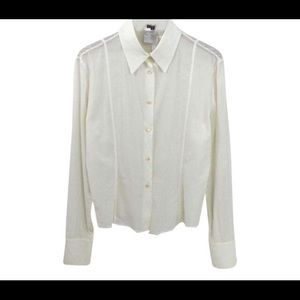 ⚡️Gucci white button down blouse #170-36